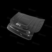 Zhou's dry carbon fiber bonnet installed on Land Rover Defender 110