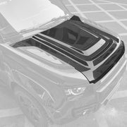 Zhou's dry carbon fiber bonnet installed on Land Rover Defender 110