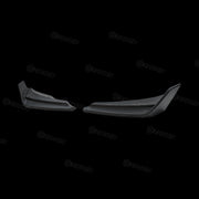 Carbon fiber rear bumper corner covers installed on Land Rover Defender 110