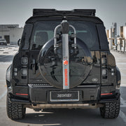 Gloss Black Rear Bumper Corner Covers - Defender 90/110