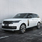 Carbon fiber front grille installed on Range Rover L460