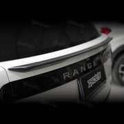 Carbon fiber center wing rear spoiler installed on Range Rover L460