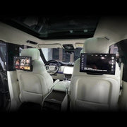 11.4 inch rear seat entertainment screen installed in Range Rover