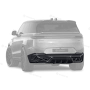 Range Rover Sport L461 Carbon Fiber Rear Diffuser - Bumper Lip